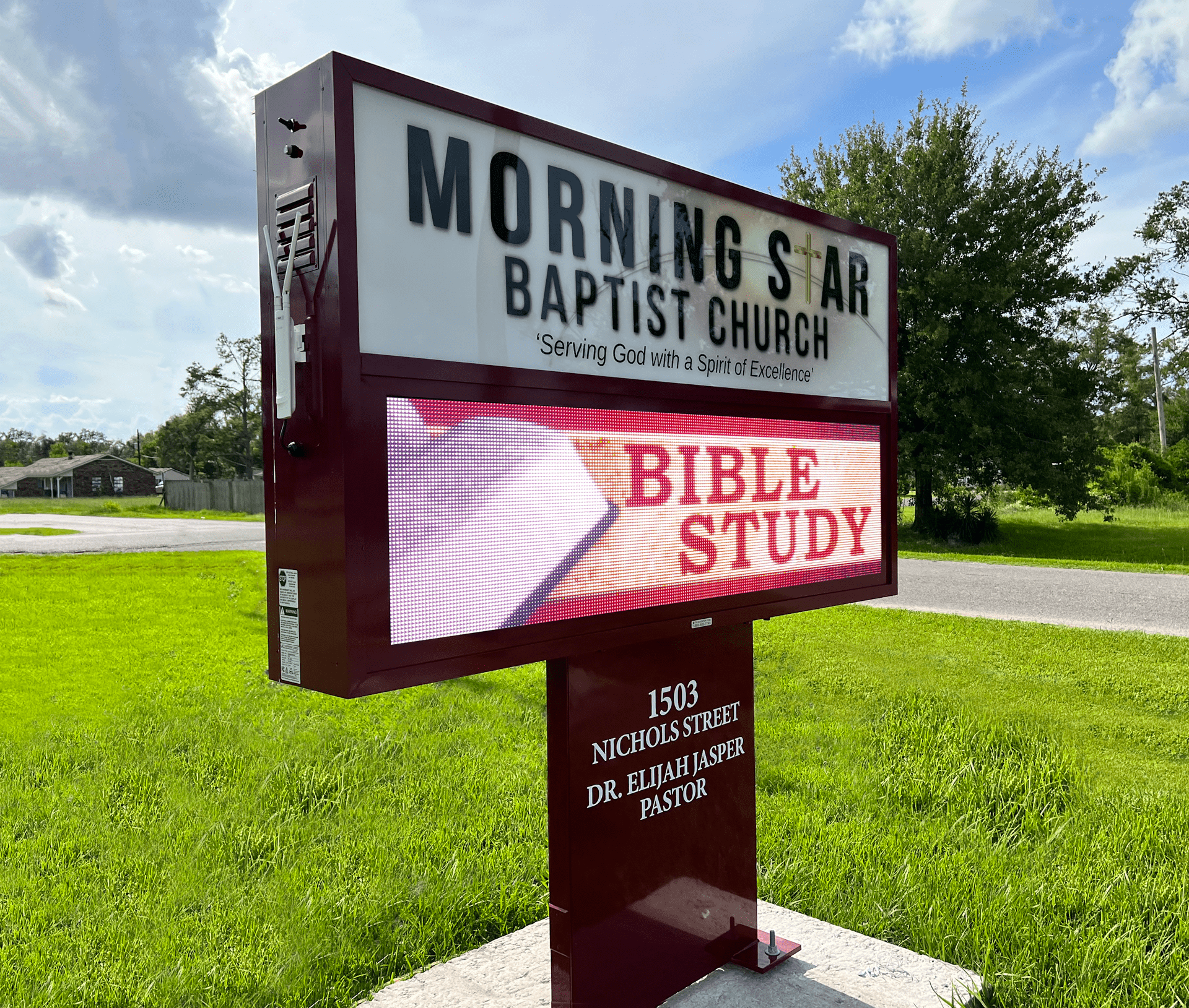 6x4 Monument LED Sign - Small-Medium Size
